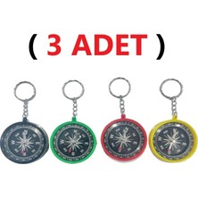 Özbience Renkli 3'lü Pusula Anahtarlık Seti, Şık ve Kullanışlı Hediyelik