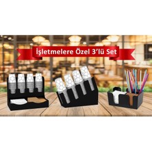 PremiumPort Şık ve Fonksiyonel Çay Kahve Ünitesi, Pipetlikli Tasarım