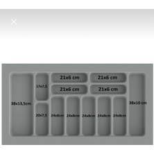 PremiumPort Çekmece Içi Kaşıklık ve Kepçelik, 86X49 Cm, 78X40'E Kadar Kesilebilir