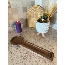 PremiumPort Şık ve Doğal Ahşap Kaşık, 10X32 Cm, Zarif Mutfak Aksesuarı