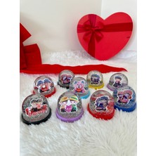 Normadia Sevimli Karikatürlü Küçük Kar Küresi, Simli ve Renkli Tasarım