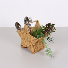 PremiumPort Bohem Rattan Yıldız Çatallık ve Kaşıklık, Iskoç Modern Tarz