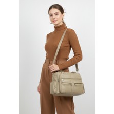 Hakkan Çanta Byhakan JN-514  Yerli Yıkama Deri Kadın Omuz  Çanta Bayan Çapraz Çanta