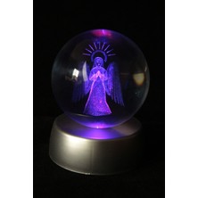 Normadia Işıklı Cam Küre Güneş Melek Figürlü Dekor ve Hediye