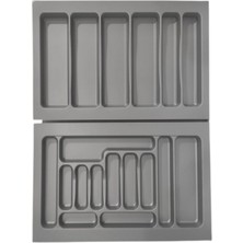 PremiumPort Gri Çekmece Içi Düzenleyici, Kısaltılabilir, 85X49 cm / 78X40 cm