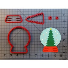 Normadia Yılbaşı Kar Küresi Kesici Kalıp 8 Cm, El Işi Dekorasyon Araçları