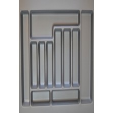 PremiumPort Gri Çekmece Içi Kaşıklık 67*49CM, Maket Bıçağıyla 61*38CM'E Kesilebilir