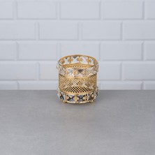 PremiumPort Parlak Kristal Model Taşlı Kaşıklık 12X12CM, Şık ve Zarif Tasarım