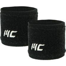 Musclecloth Training Havlu Bileklik 2'li Paket Siyah