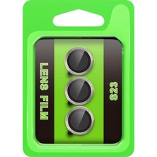 Marsilyan  Samsung Galaxy S23 Raze Metal Kamera Lens - Gri