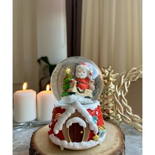 Normadia Yılbaşı Temalı, Otomatik Püskürtmeli, Müzikli Kar Küresi, Dekorasyon Hediye