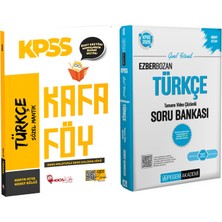 Pegem Yayınları Hoca Kafası Kpss Türkçe Konu Anlatımlı Kafa Föyü ve Pegem Soru Bankası Seti 2 Kitap