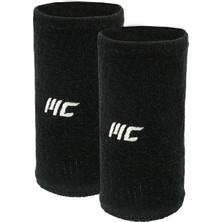 Musclecloth Training Uzun Havlu Bileklik 2'li Paket Siyah