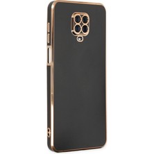 Marsilyan  Xiaomi Redmi Note 9 Pro Kılıf Volet Silikon - Siyah