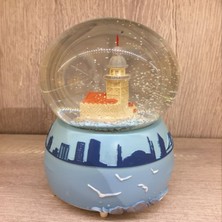 Normadia Işıklı Müzikli Kız Kulesi Kar Küresi, Otomatik Püskürme, Dekoratif Hediye