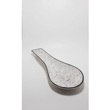 PremiumPort Şık Seramik Yatay Kirli Kaşık Altlığı ve Kaşıklık Takımı