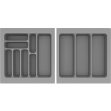 PremiumPort Çekmece Içi Kaşıklık ve Kepçelik Düzenleyici 2'li Set, 49X49 cm