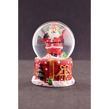 Normadia Sevimli Noel Baba Temalı Mini Boy Işıklı Kar Küresi 6,5 cm