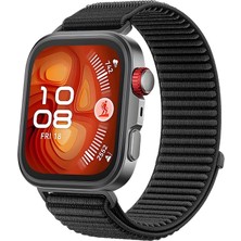 Quse Huawei Watch Fit 3 / Fit 4 / Fit 4 Pro Uyumlu Esnek Örgü Kordon – Ayarlanabilir, Ter Tutmaz, Siyah