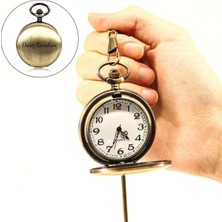 Normadia Kişiye Özel Gold Renk Nostaljik Köstekli Saat, Zarif ve Şık Tasarım