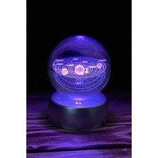 Normadia LED Işıklı Cam Küre Gezegenler Dekoratif Süsü