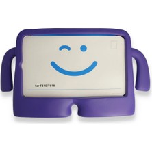 Marsilyan  iPad 2022 10.9 (10.nesil) Kılıf Karakter Tablet Silikon - Mor