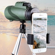 Özbience 80X100 Hd Zoom Monoküler Dürbün, Taşınabilir Teleskop, Uzun Menzil