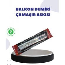25X60 Balkon Askılığı Kare Demir Uyumlu Hava Dayanıklı Çamaşır Askısı