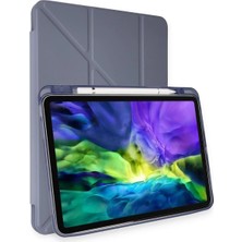 Marsilyan  iPad Pro 11 (2018) Kılıf Kalemlikli Mars Tablet Kılıfı - Lavender