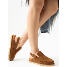 Walviss Zaya Kadin Hakiki Deri Tek Tokali Coconat Terlik