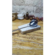 PremiumPort Mermer Tezgah Üstü Kirli Kaşıklık ve Kepçe Altlığı Seti