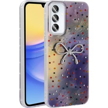 Ceponya Galaxy A15 Kılıf Kamera Çıkıntılı Parlak Figürlü Shiny Happy Silikon Kapak