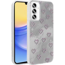 Ceponya Galaxy A35 Kılıf Kamera Çıkıntılı Parlak Figürlü Shiny Happy Silikon Kapak