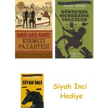 Can Yayınları Kırmızı Pazartesi: Işleneceğini Herkesin Bildiği Bir Cinayetin Öyküsü + Dünyanın Merkezine Yolculuk + Siyah Inci Hediye