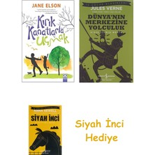 Altın Kitaplar Kırık Kanatlarla Uçmak + Dünyanın Merkezine Yolculuk + Siyah Inci Hediye