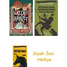 Domingo Yayınevi Kedi ve Hayalet + Dünyanın Merkezine Yolculuk + Siyah Inci Hediye