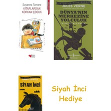 Can Çocuk Yayınları Kitaplardan Korkan Çocuk + Dünyanın Merkezine Yolculuk + Siyah Inci Hediye