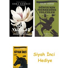 Destek Yayınları Gizli Yaralar + Dünyanın Merkezine Yolculuk + Siyah Inci Hediye