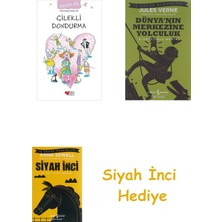 Can Çocuk Yayınları Çilekli Dondurma + Dünyanın Merkezine Yolculuk + Siyah Inci Hediye