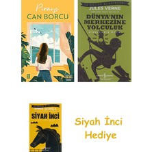 Mona Kitap Can Borcu + Dünyanın Merkezine Yolculuk + Siyah Inci Hediye