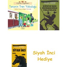 İş Bankası Kültür Yayınları Çiftlik Öyküleri - Tarçın'ın Tren Yolculuğu + Dünyanın Merkezine Yolculuk + Siyah Inci Hediye