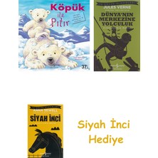 İş Bankası Kültür Yayınları Köpük ile Pıtır + Dünyanın Merkezine Yolculuk + Siyah Inci Hediye
