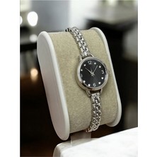 Mac Center Pinterest Yuvarlak Model Gümüş Renk Çelik Kordon Kadın Kol Saati-Kadın Saati-Hediye- Saat