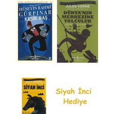 İş Bankası Kültür Yayınları Kesik Baş + Dünyanın Merkezine Yolculuk + Siyah Inci Hediye
