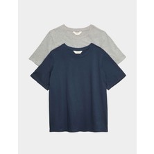 Marks & Spencer 2’li Saf Pamuklu Pijama Üstü