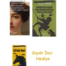 İş Bankası Kültür Yayınları Bir Kadının Yaşamından Yirmi Dört Saat: Modern Klasikler Serisi + Dünyanın Merkezine Yolculuk + Siyah Inci Hediye