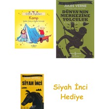 İş Bankası Kültür Yayınları Çiftlik Öyküleri Kamp + Dünyanın Merkezine Yolculuk + Siyah Inci Hediye