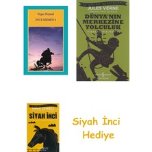 Yapı Kredi Yayınları Ince Memed 4 + Dünyanın Merkezine Yolculuk + Siyah Inci Hediye
