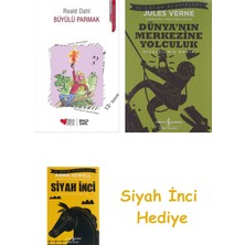 Can Çocuk Yayınları Büyülü Parmak + Dünyanın Merkezine Yolculuk + Siyah Inci Hediye