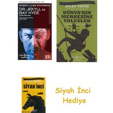 İş Bankası Kültür Yayınları Dr. Jekyll ile Bay Hyde: Tuhaf Bir Vaka + Dünyanın Merkezine Yolculuk + Siyah Inci Hediye